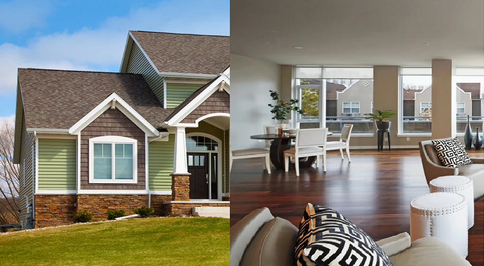 interior and exterior home desigh by deve's construction